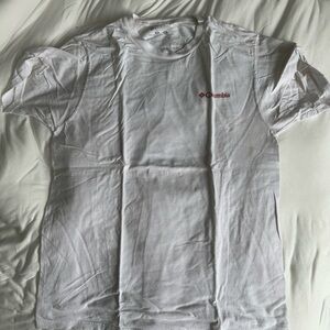 Columbia White Short Sleeve Men's Tee